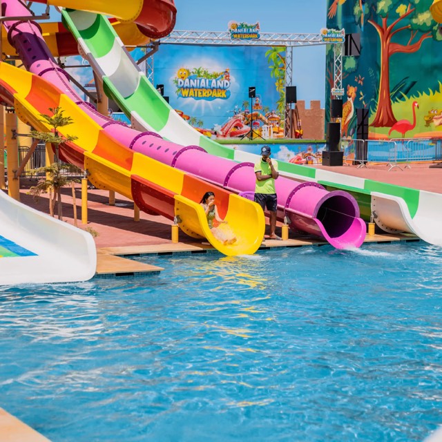 Vue du parc aquatique Danialand
